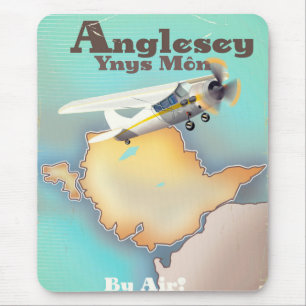 Anglesea, vintage style travel poster mouse pad