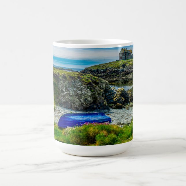 Anglesey Blue Boat 11 oz or 15 oz mug (Center)