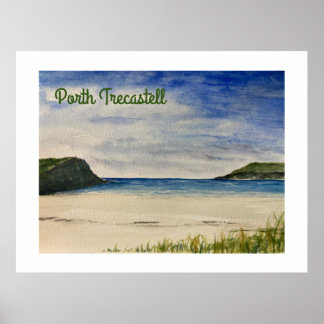 Anglesey Porth Trecastell Poster