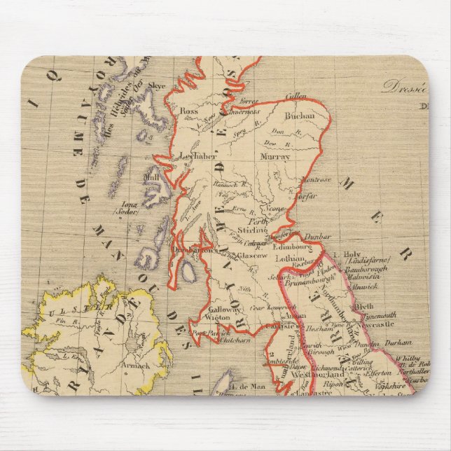 Angleterre, Ecosse, Irlande et Man en 1100 Mouse Pad (Front)