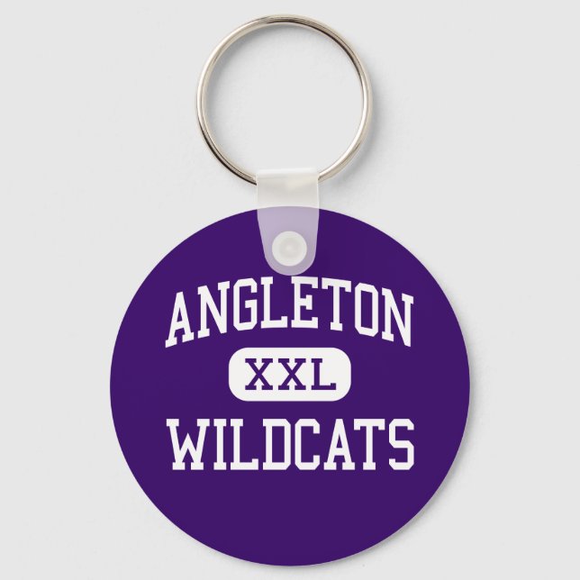 Angleton - Wildcats - High School - Angleton Texas Key Ring (Front)