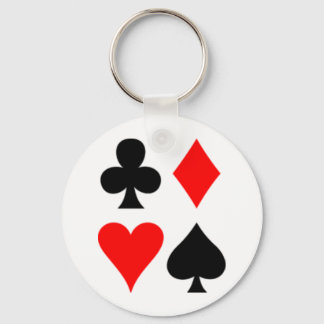 Anglo-American_card_suits Key Ring