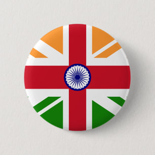 Anglo Indian Indentity, India 6 Cm Round Badge