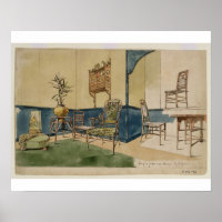 Anglo-Japanese Designs, c.1860 (pen & black ink &