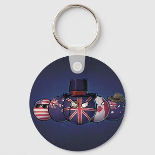 Anglo-Saxon Countryballs Key Ring