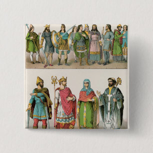 Anglo-Saxon Dress 15 Cm Square Badge