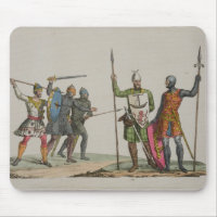 Anglo-Saxon Warriors, plate 14 from 'The History o