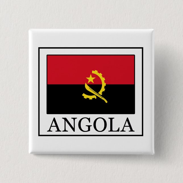 Angola 15 Cm Square Badge (Front)