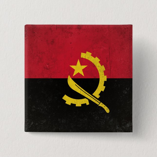Angola 15 Cm Square Badge (Front)