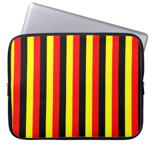 angola belgium uganda germany flag stripes red yel laptop sleeve