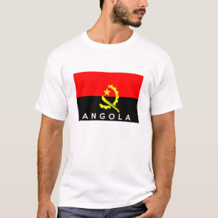angola country flag symbol name text T-Shirt