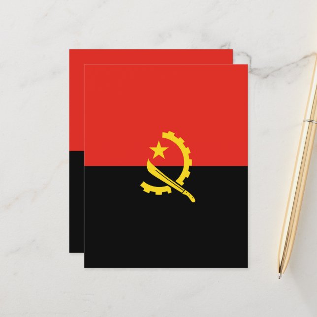 Angola flag (Front/Back In Situ)