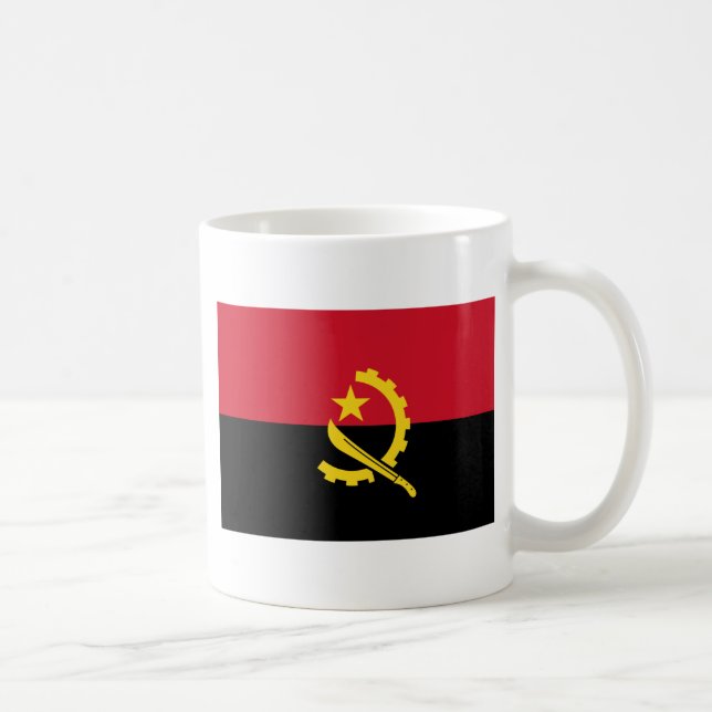 Angola flag AO Coffee Mug (Right)