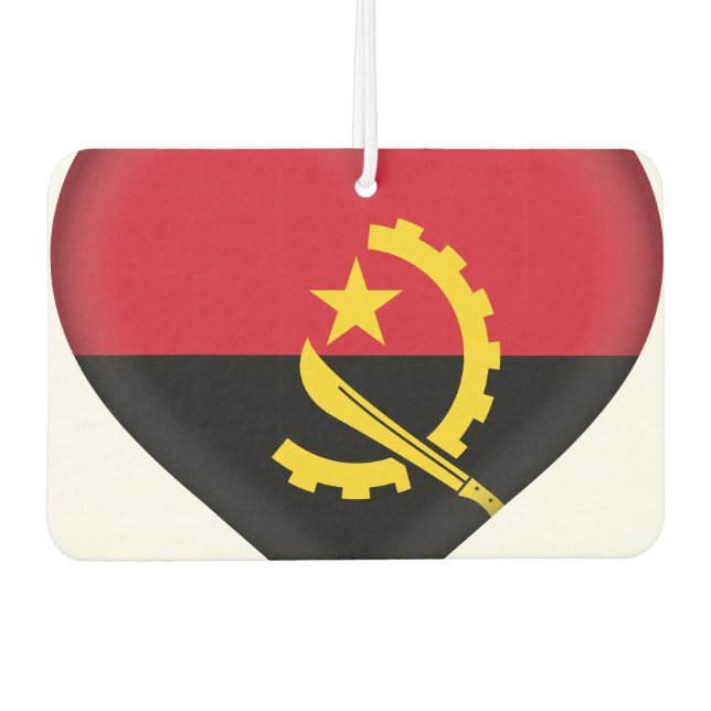 Angola Flag Car Air Freshener (Front)