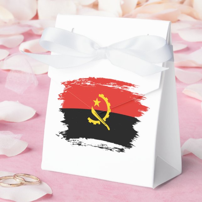 Angola flag favour box (Wedding)