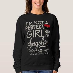 Angola Flag Girl   Angolan Pride Souvenir   Women Sweatshirt