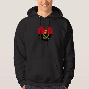 Angola Flag I love Angola It is in my DNA for Ang Hoodie