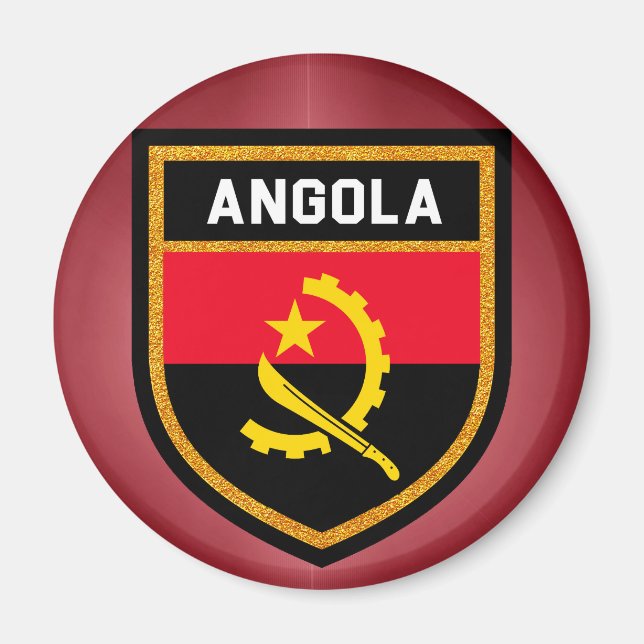 Angola Flag Magnet (Front)