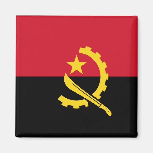 Angola Flag Magnet (Front)