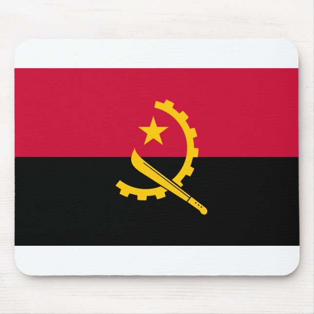 Angola Flag Mouse Pad (Front)