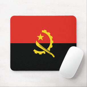 Angola flag mouse pad