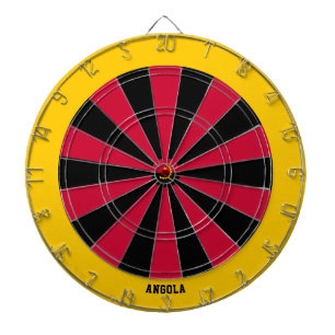 Angola Flag Patriot's Bullseye Dartboard