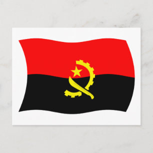 Angola Flag Postcard