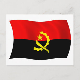 Angola Flag Postcard