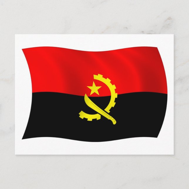 Angola Flag Postcard (Front)