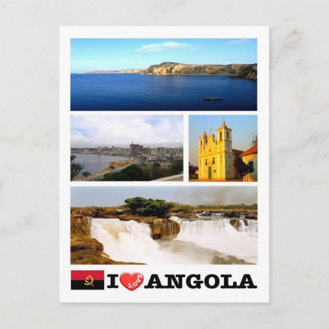 Angola - I Love - Postcard (Front)