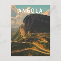 Angola Illustration Travel Art Vintage