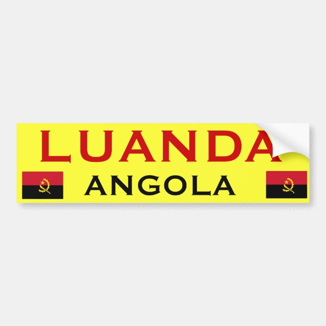 ANGOLA - Luanda Bumper Sticker* Sticker (Front)
