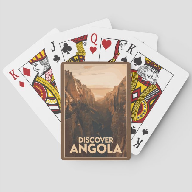 Angola Lubango Travel Art Vintage Playing Cards (Back)