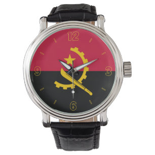 Angola National Flag Elegant Patriotic Watch