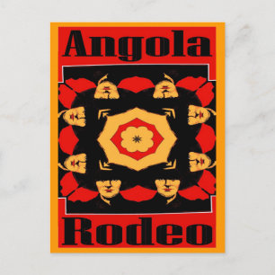 Angola Rodeo Poster Postcard