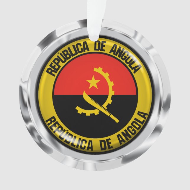 Angola Round Emblem Ornament (Front)