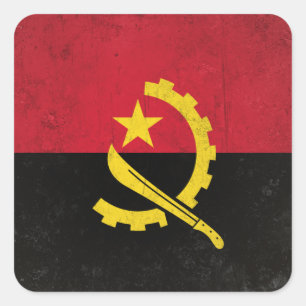 Angola Square Sticker