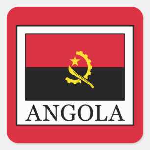 Angola Square Sticker