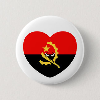Angolan heart - For real Angolans! 6 Cm Round Badge
