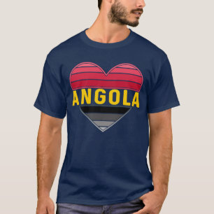 Angolan Heart, I Love Angola T-Shirt