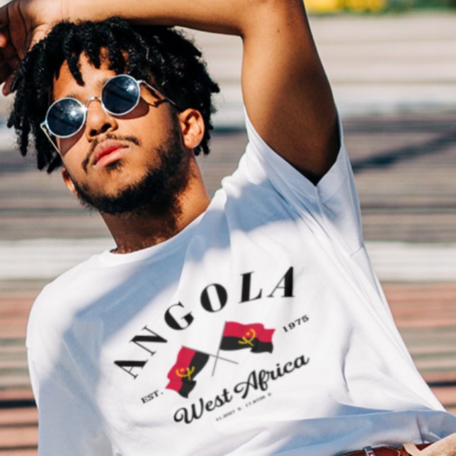 Angolan Pride with the Angola Flag T-Shirt (Creator Uploaded)