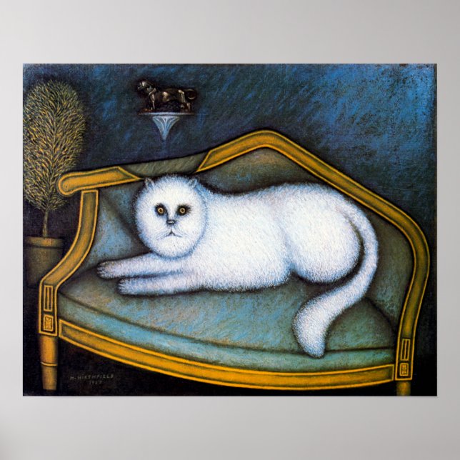 Angora cat, Morris Hirshfield Poster (Front)