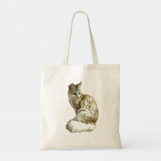 Angora Cat   Tote Bag (Back)