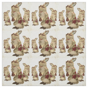 Angora Rabbits Fabric