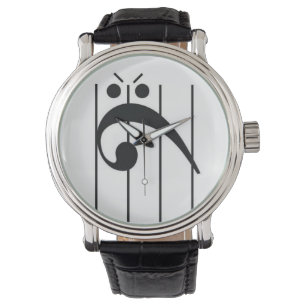 Angry Bass Clef Watch