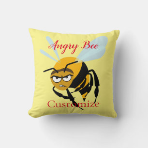 Angry Bee Thunder_Cove Cushion