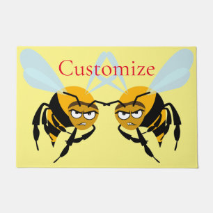 Angry Bee Thunder_Cove Doormat