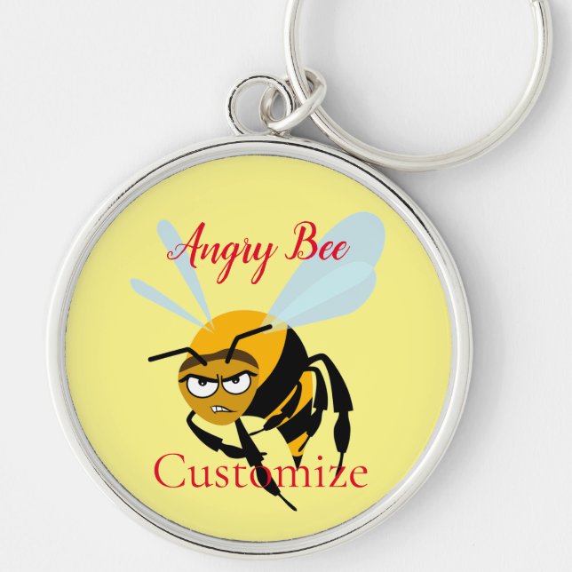 Angry Bee Thunder_Cove  Key Ring (Front)