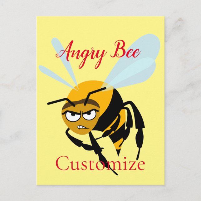 Angry Bee Thunder_Cove Postcard (Front)
