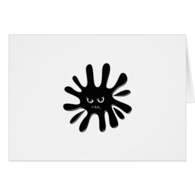 Angry Black Paint Splatter (Front Horizontal)
